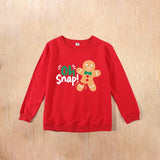 Family Matching Autumn Winter Cute Cartoon Shirts