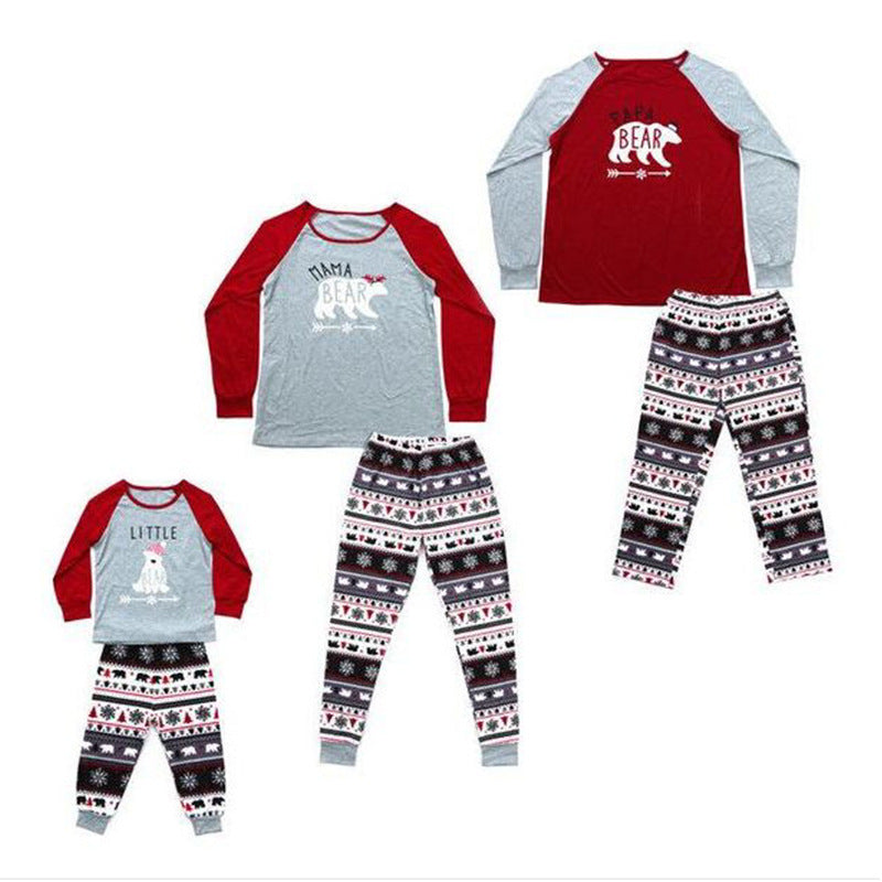 Family Cartoon Anime Cotton Christmas Set Parent-child Pajamas