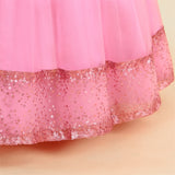 Kid Girl Princess Peng Gauze Piano Playing Dresses