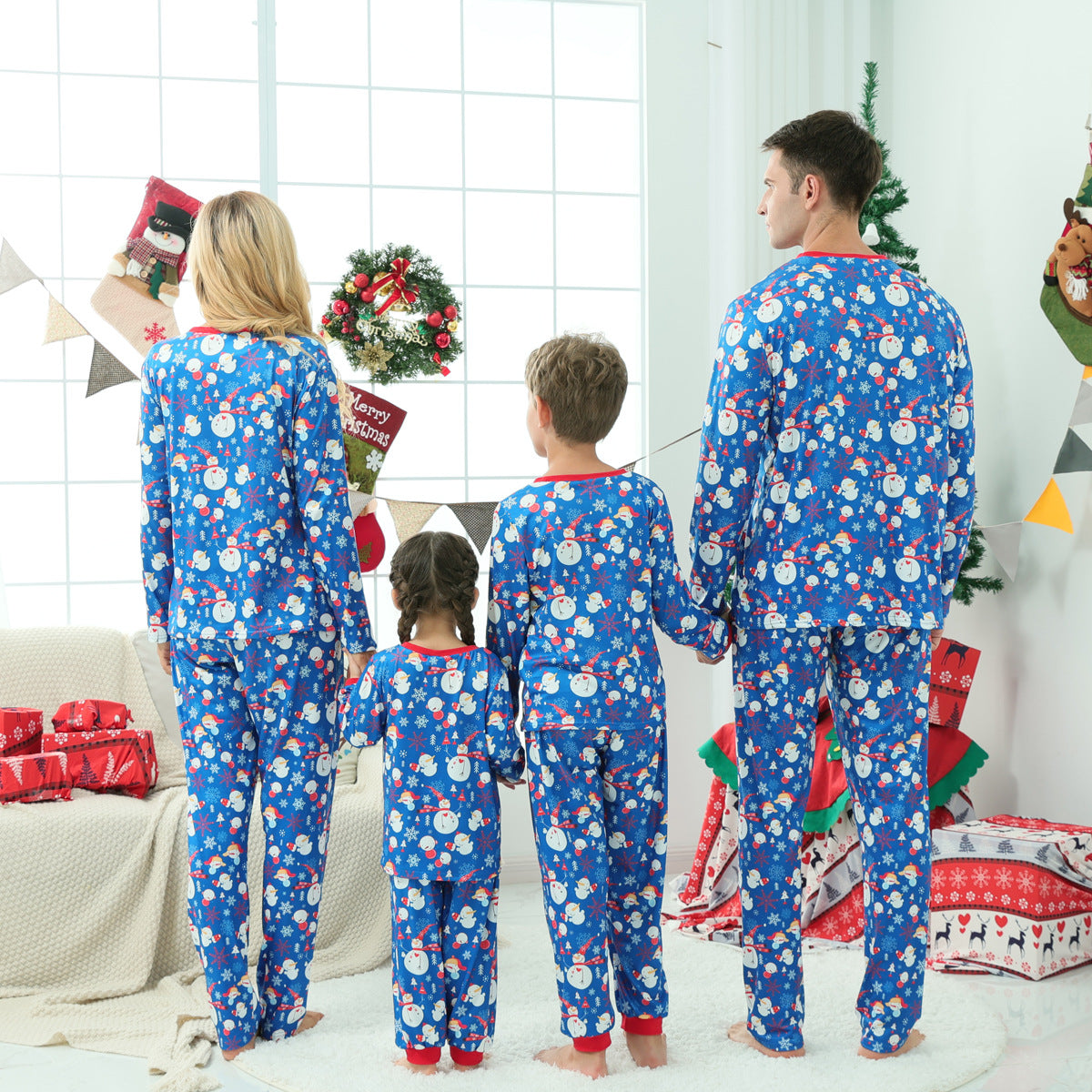 Family Matching Parent-child Pajamas Christmas Long Sleeves Sleepwear