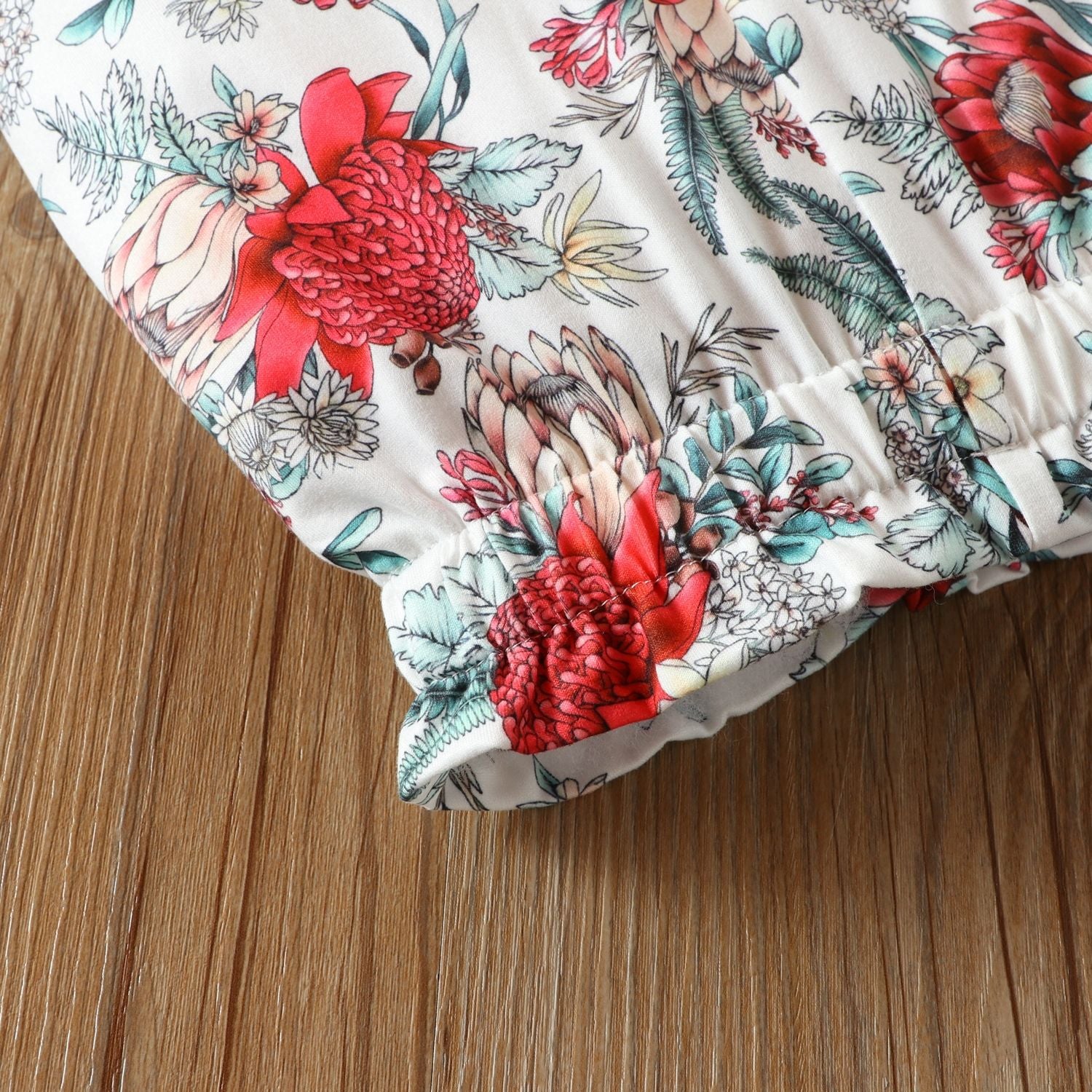 Baby Girl Long Sleeves Triangular Spring Flower 3 Pcs Sets