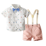 Kid Baby Boy Banquet Gentlemen Solid Handsome 2 Pcs Sets