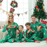 Parent-child Family Matching Christmas One-piece Pajamas