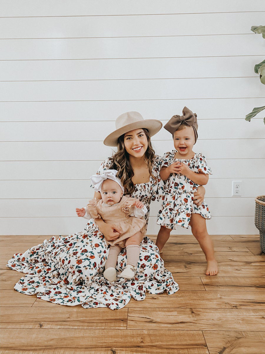 Family Matching Parent-child Sweet Leisure Holiday Dresses