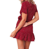 Family Matching Mother Daughte  Wave Point Wooden Loose Casual Dresses