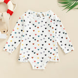Kid Baby Girls Beach Floral Long Sleeves Swimsuit Rompers