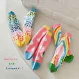 Kid Baby Girl Summer Thin Color Smiley Mesh Socks