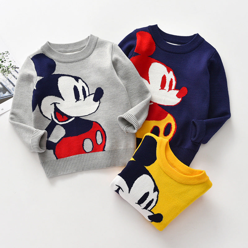 Kid Baby Girl Knit Pullover Autumn Christmas Jacquard Sweater