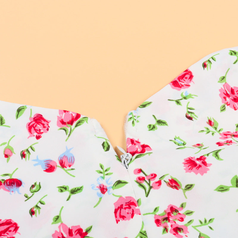 Family Matching Mother-daughter Parent-child Lovely Floral Dresses