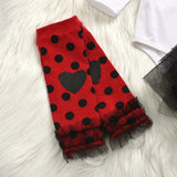 Baby Girl Valentine's Day Party Dress Black Long Sleeve 4 Pcs Sets
