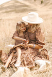 Family Matching Parent-child Bohemian Long Square Collar Dresses