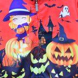 3-8T Kid Boy Girl Cardigan Coat Halloween Ghost Pumpkin Zipper Coats
