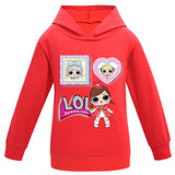 Kid Baby Surprise Doll Fashion Cartoon Girls Long-sleeved Casual Hoodie