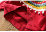Kid Baby Girl New Year Retro Cashmere Sweater