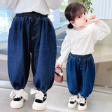 Kid Baby Girls Denim Bloomers Chic Fashion Spring Pants