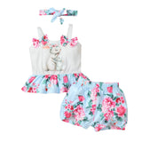 Baby Spring Summer Easter Strap Rabbit Egg Print 2 Pcs Sets