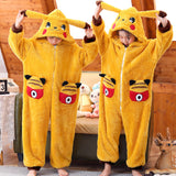 Kid Baby Girl One-piece Winter Flannel Thickened Warm Pajamas