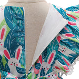 Kid Baby Girls ovely Rabbit Print Princess Flower Casual Dress