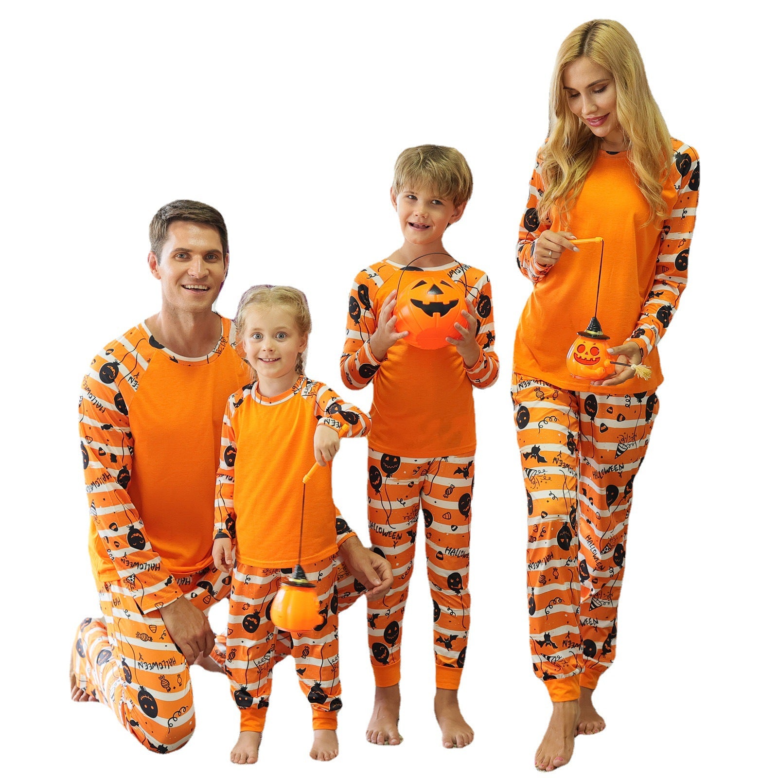 Halloween Pajamas Family Matching Mommy Dad and Me Sleepwear Outfits