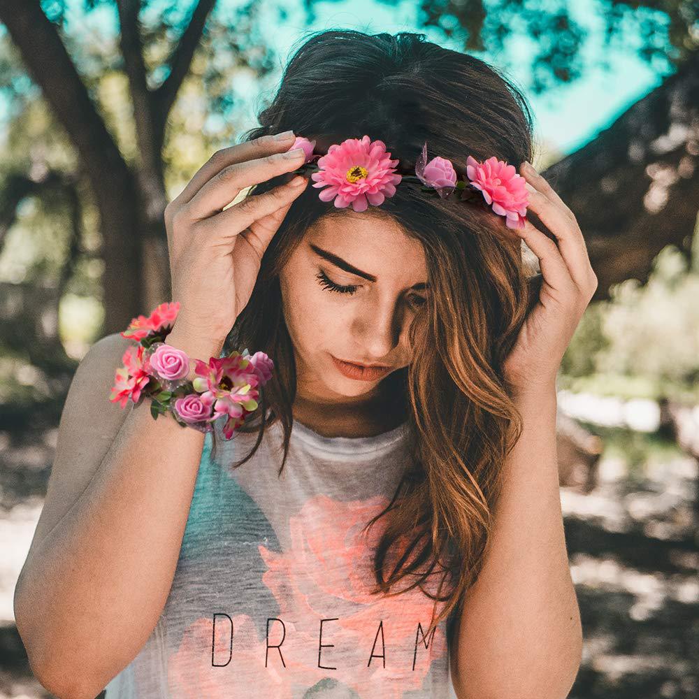 Kid Girl Garland Imitation Lotus Foam Flower Tour Photo Celebration Headwears