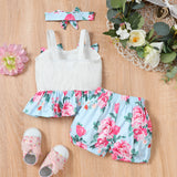 Baby Spring Summer Easter Strap Rabbit Egg Print 2 Pcs Sets
