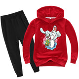 Kid Boy Girl Easter Bunny Cartoon Sets 2 Pcs