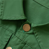 1-6Y Kid Baby Girls Long Sleeve Waist Windbreaker Dresses