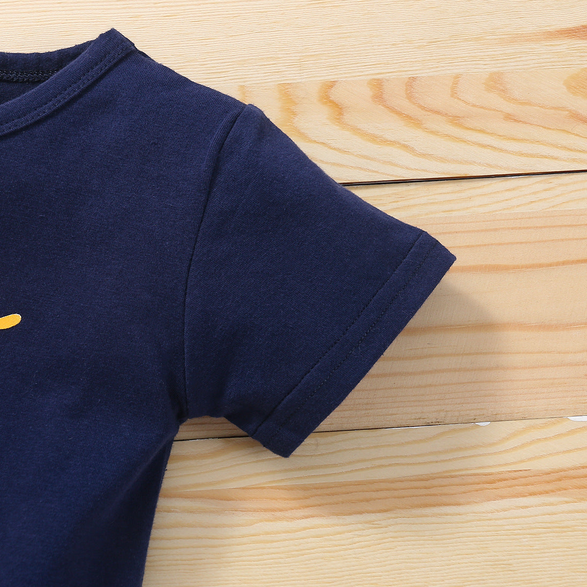 Kid Baby Girl Printed Short Sleeve Sunflower Jeans 2 Pcs Sets