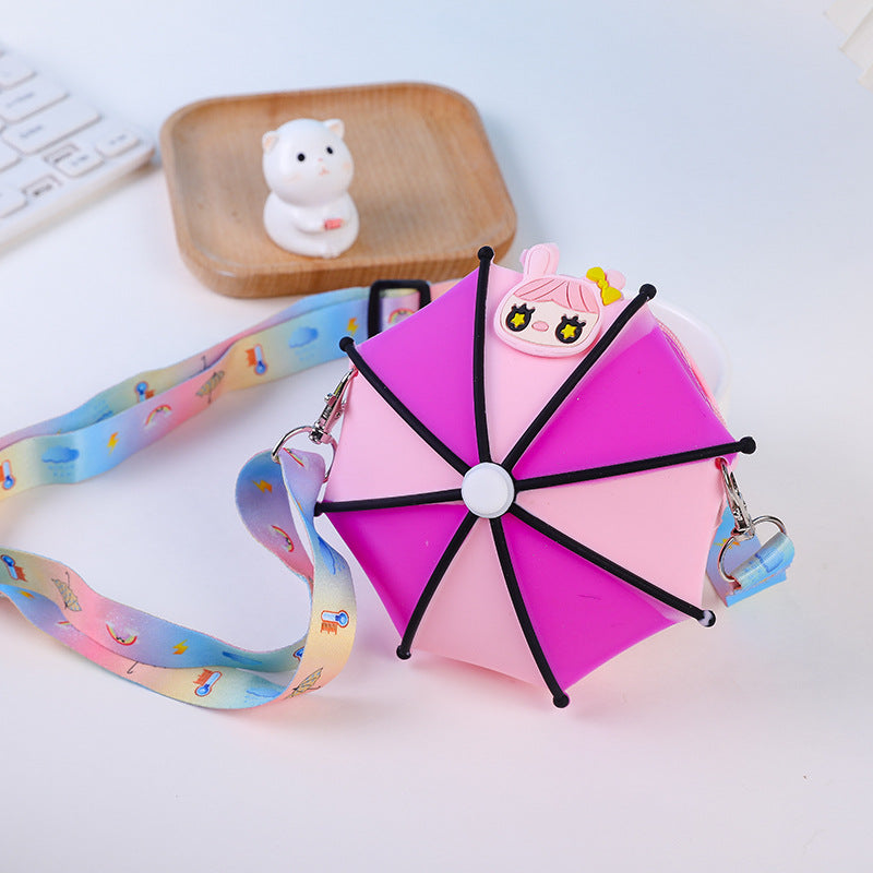 Kid Relieve Stress Puzzle Cartoon Silicone Zero Wallet Personalized Umbrella Bag
