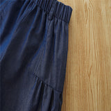 Summer Kid Baby Girl Set Denim Shorts Fashion Casual Suits 2 Pcs Sets