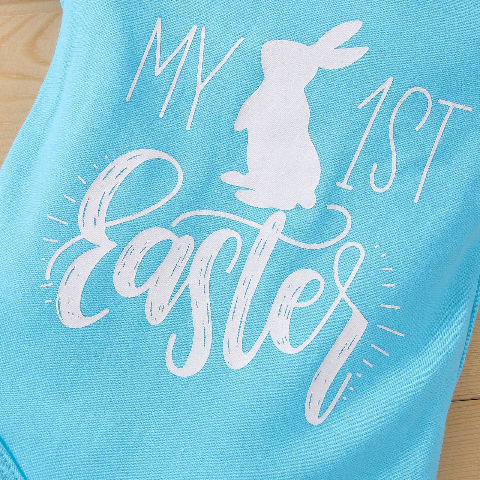 Baby Girl Suit Spring Long Sleeve Rabbit Printed Pure Cotton 3 Pcs Sets