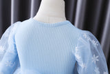 Kid Baby Girls Fashion Princess Frozen Spring Pomp Mesh Dresses
