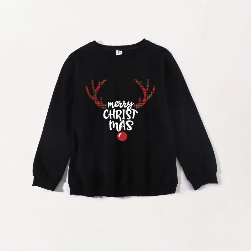 Family Matching Fashion Long-sleeved Crew Neck Shirts