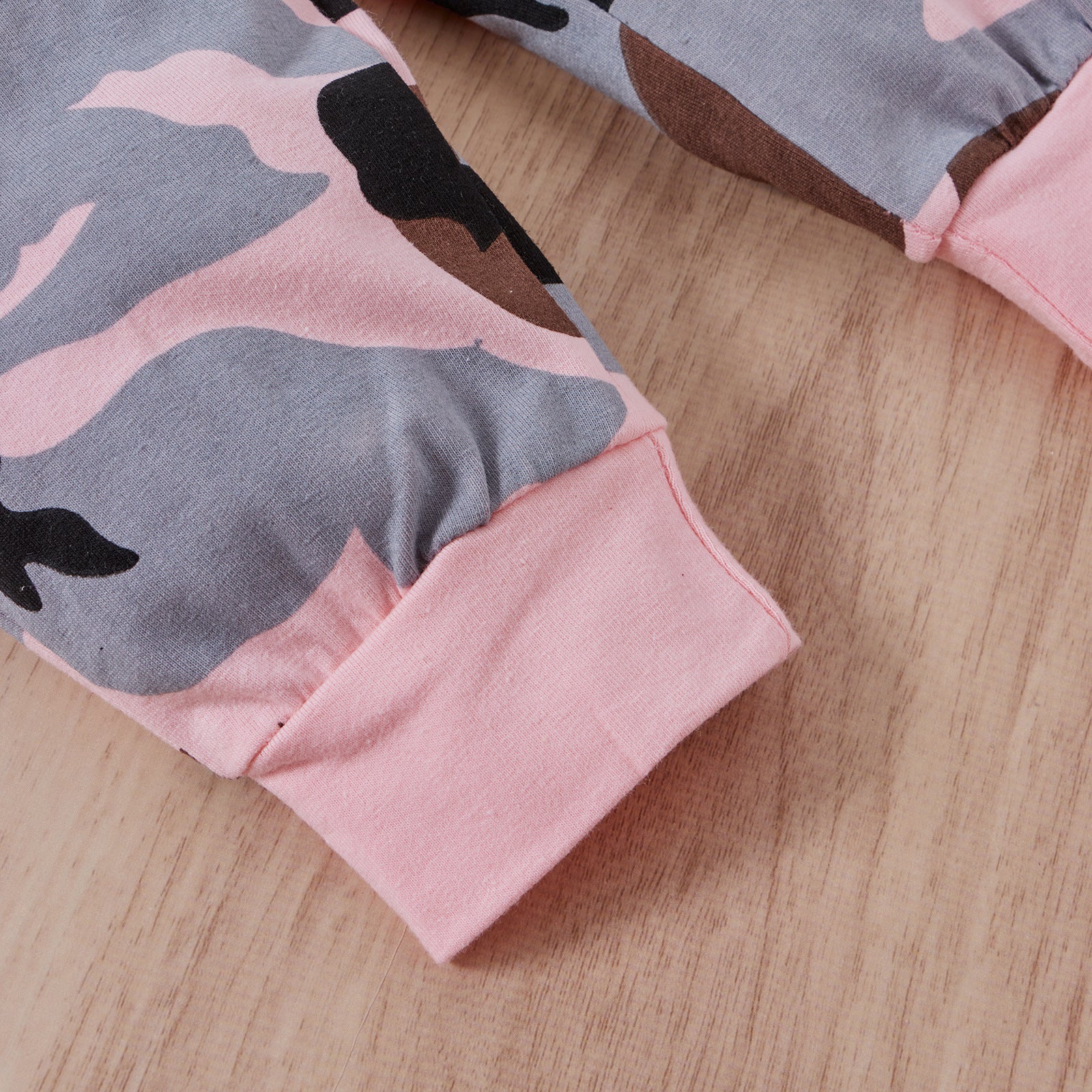 Kid Baby Girl Wear Pink Camouflage Long Sleeves 2 Pcs Sets