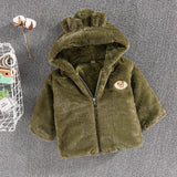 Kid Baby Boy Girl Autumn Winter Wool Warm Coats