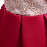 Kid Girl Princess Christmas Satin Dress