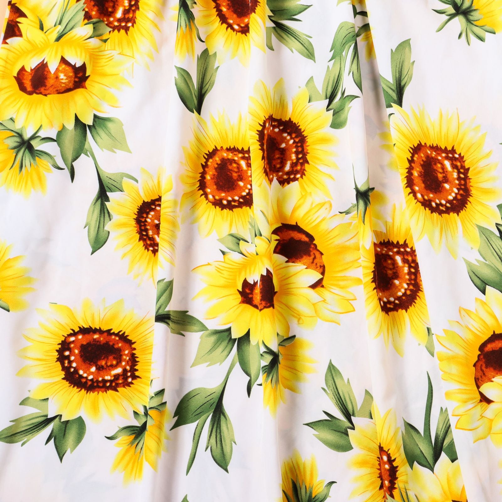 Family Matching Mother-daughter Long Beach Holiday Sunflower Dresses