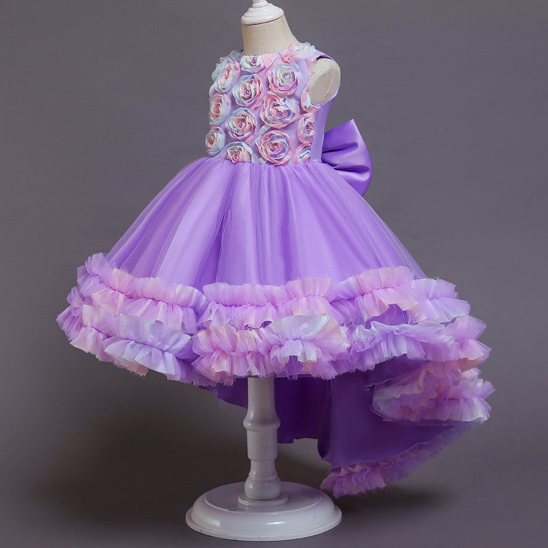 Kid Girl Princess Party Birthday Piano Show Cake Dresses