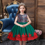 Kid Baby Girl Princess Sequins Sleeveless Flower Wedding Christmas Dresses
