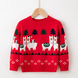 Kid Baby Boy Girl Cartoon Deer Bottomed Sweater