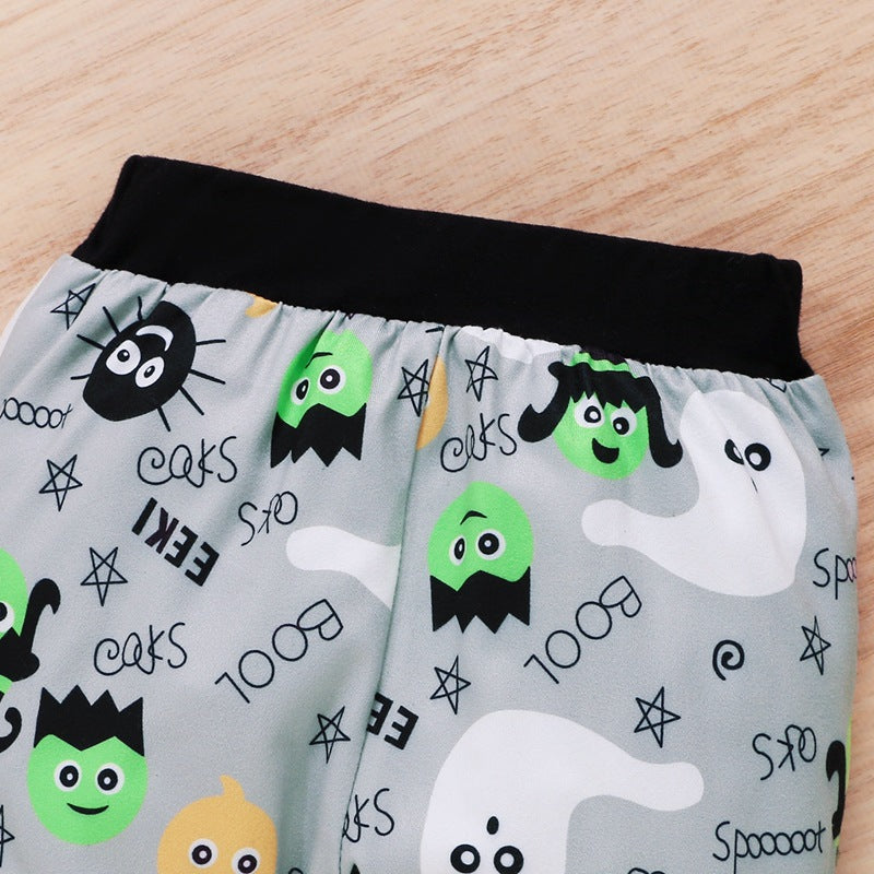 0-18M Baby Spring Autumn Long Sleeve Halloween 3 Pcs Sets