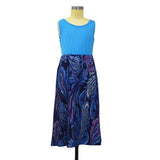 Family Mathcing Phoenix Tail Sleeveless Parent-child Long Dress