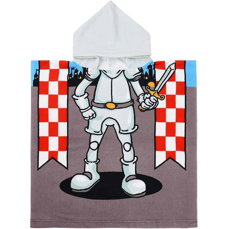 Kid Baby Bath Towel Microfiber Cotton Hooded Beach Soft Poncho Pajamas