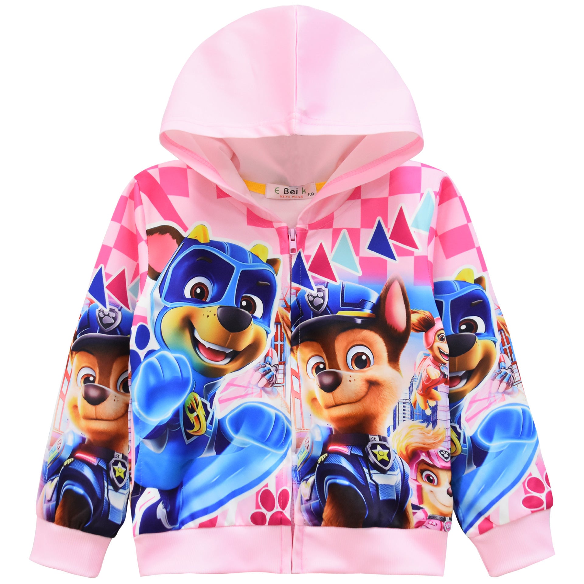 Kid Baby Boy Girl Dog Patrol Team Woof Zipper Hooded Cartoon Coats