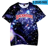 Kid Boy Backwoods Galaxy 3D Hoodies Pullover Short Sleeve Sweatshirt