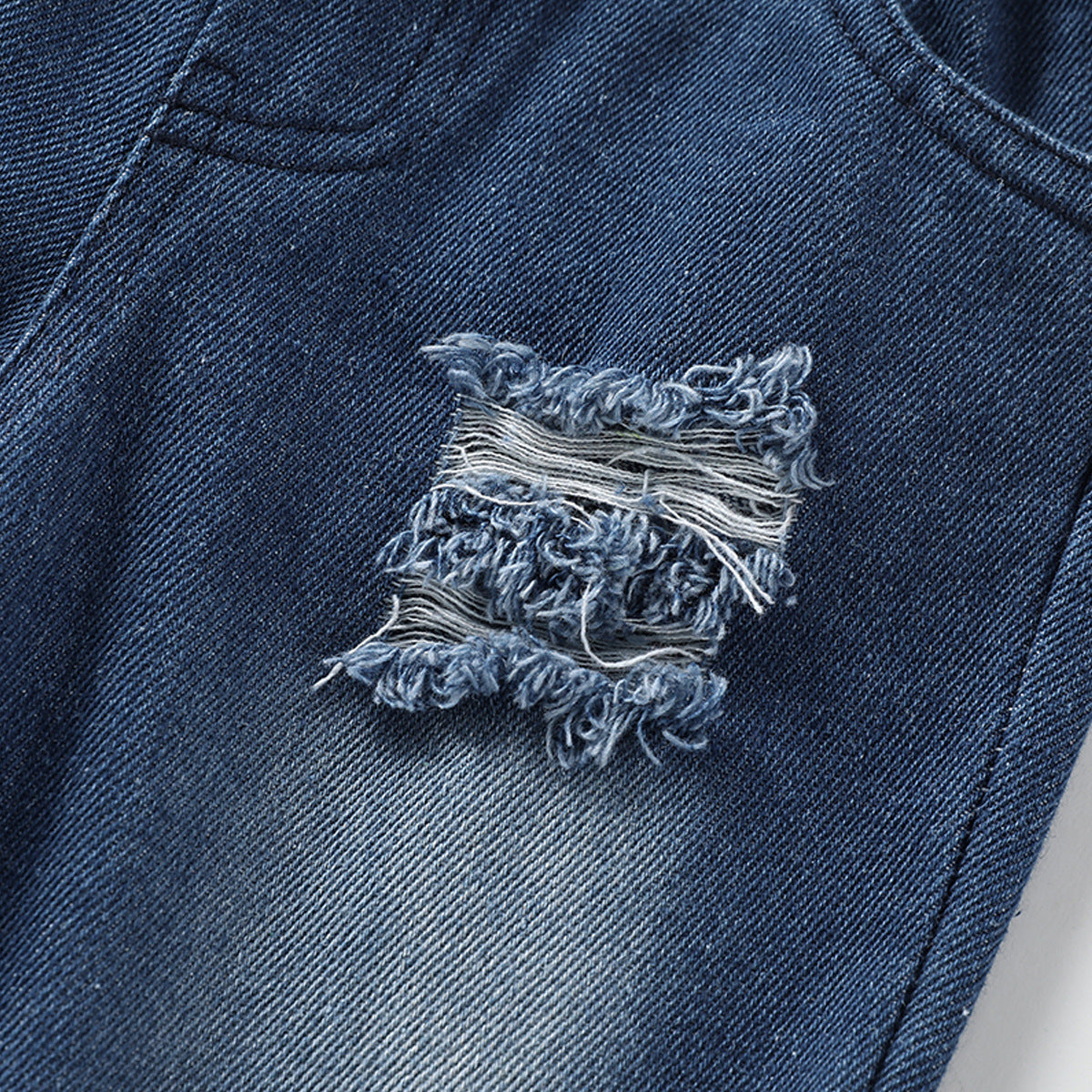 Kid Baby Girl Summer Plain Letter Ripped Flared 3 Pcs Sets