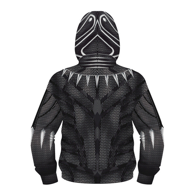 Kid Boy 3D Printed Cosplay Masked Long Sleeve Coats