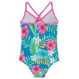 Kid Girls Swimsuit Ruffled One-piece Soaking Spring Beachwear