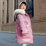 Kid Girls Down Jacket Extra Thick Wash Out Jacket Coats