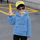 Kid Boy Plush Thickened Lamb Warm Sweater